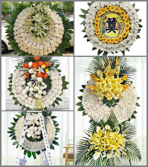 山东济宁任城区石桥镇孙庄村花圈速递